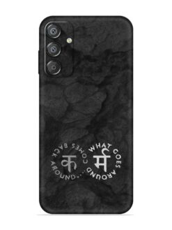 Karma Hindi Word Embossed Soft Silicone Case for Samsung Galaxy F15 (5G)