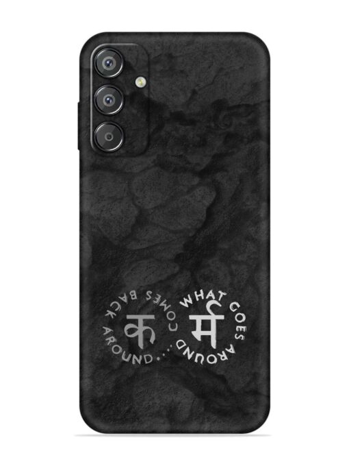 Karma Hindi Word Embossed Soft Silicone Case for Samsung Galaxy F15 (5G) Zapvi