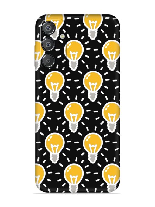 Light Bulb Seamless Embossed Soft Silicone Case for Samsung Galaxy F15 (5G) Zapvi