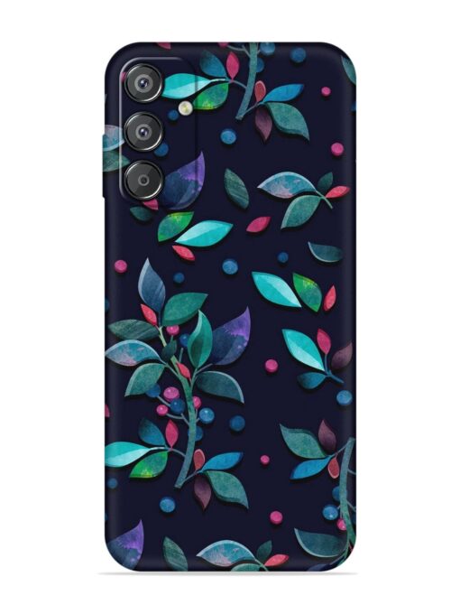 Decorative Watercolor Flower Embossed Soft Silicone Case for Samsung Galaxy F15 (5G) Zapvi