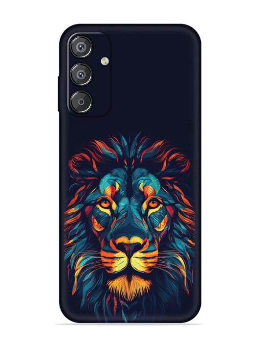 Colorful Lion Embossed Soft Silicone Case for Samsung Galaxy F15 (5G) Zapvi