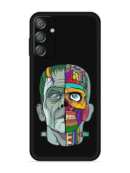 Men Vs Skull Embossed Soft Silicone Case for Samsung Galaxy F15 (5G) Zapvi