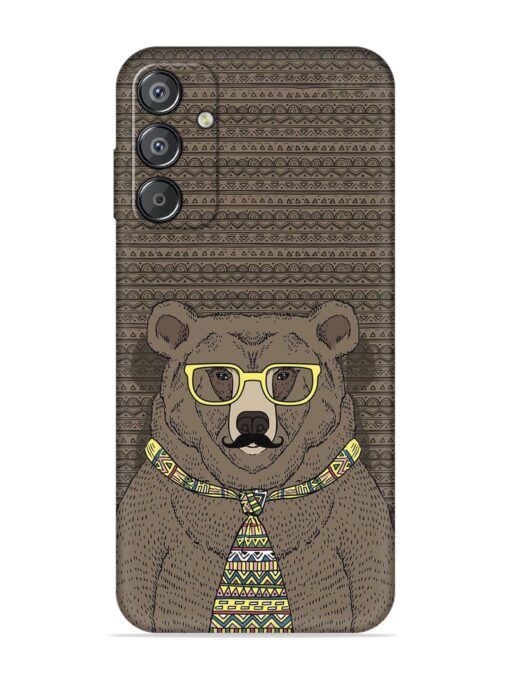 Grizzly Bear Embossed Soft Silicone Case for Samsung Galaxy F15 (5G) Zapvi