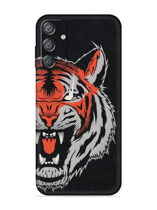 Tiger Aggression Embossed Soft Silicone Case for Samsung Galaxy F15 (5G) Zapvi