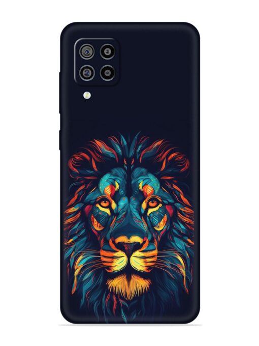 Colorful Lion Embossed Soft Silicone Case for Samsung Galaxy F22