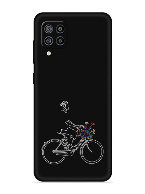 Minimalist Cycle Art Embossed Soft Silicone Case for Samsung Galaxy F22