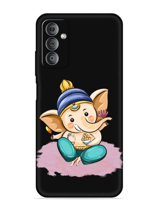 Bal Ganesh Vector Art Embossed Soft Silicone Case for Samsung Galaxy F23 (5G)