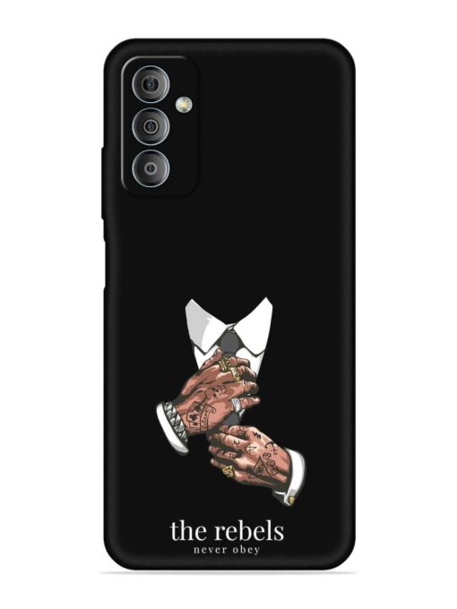 Rebels Slogan Man Embossed Soft Silicone Case for Samsung Galaxy F23 (5G)