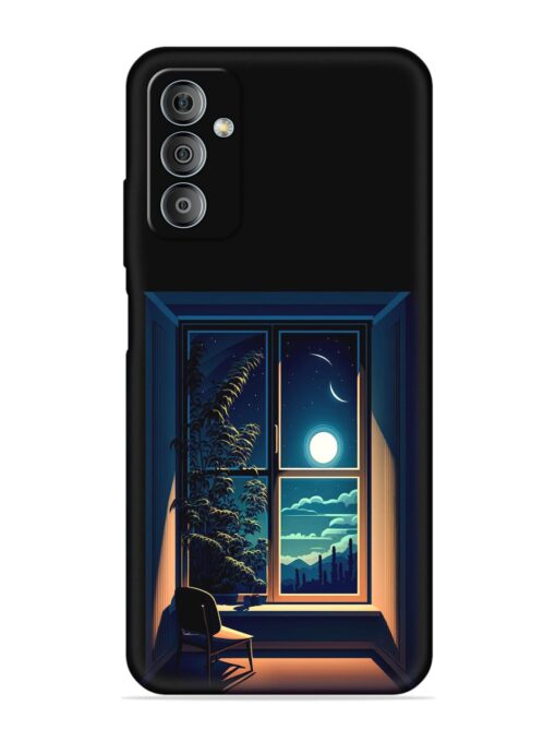 Night View At Window Embossed Soft Silicone Case for Samsung Galaxy F23 (5G)