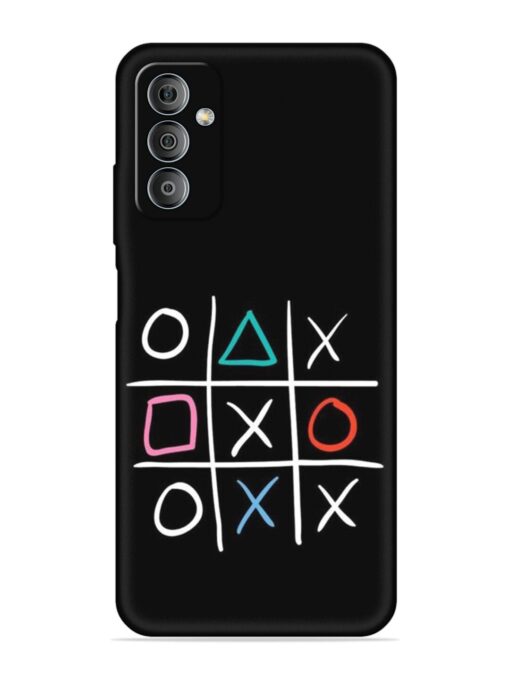 Super Neon Tic-Tac-Toe Embossed Soft Silicone Case for Samsung Galaxy F23 (5G)