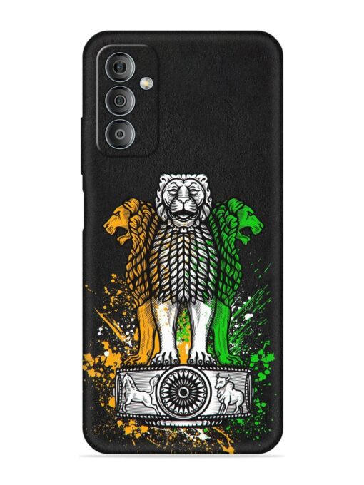 Pillars Of Ashoka Embossed Soft Silicone Case for Samsung Galaxy F23 (5G)