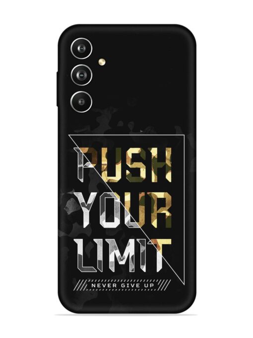 Push Your Limits Embossed Soft Silicone Case for Samsung Galaxy F34 (5G) Zapvi