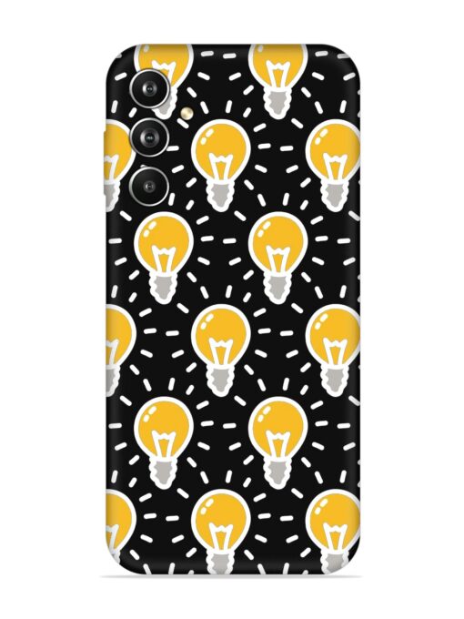 Light Bulb Seamless Embossed Soft Silicone Case for Samsung Galaxy F34 (5G)