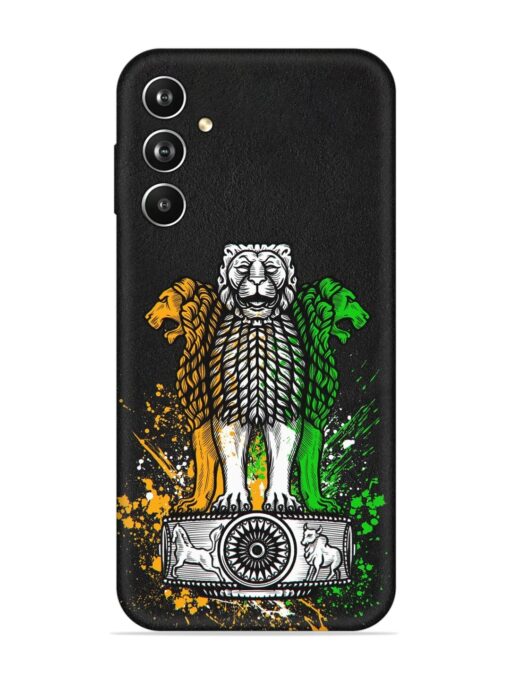 Pillars Of Ashoka Embossed Soft Silicone Case for Samsung Galaxy F34 (5G)