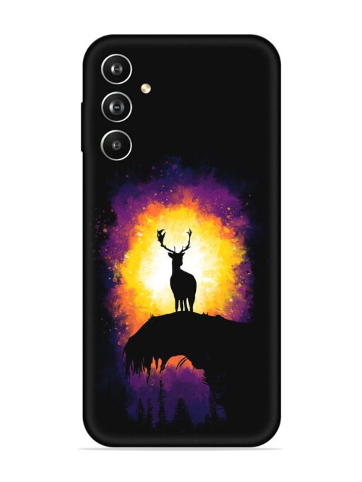 Elk Animal Art Embossed Soft Silicone Case for Samsung Galaxy F34 (5G) Zapvi