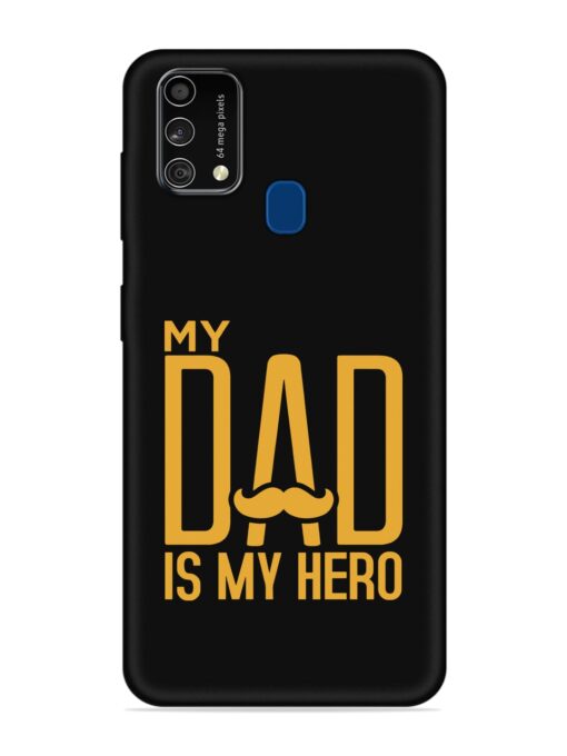 My Dad Is My Hero Embossed Soft Silicone Case for Samsung Galaxy F41 Zapvi