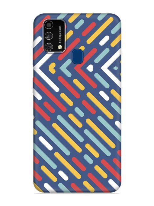 Colored Lines Embossed Soft Silicone Case for Samsung Galaxy F41 Zapvi