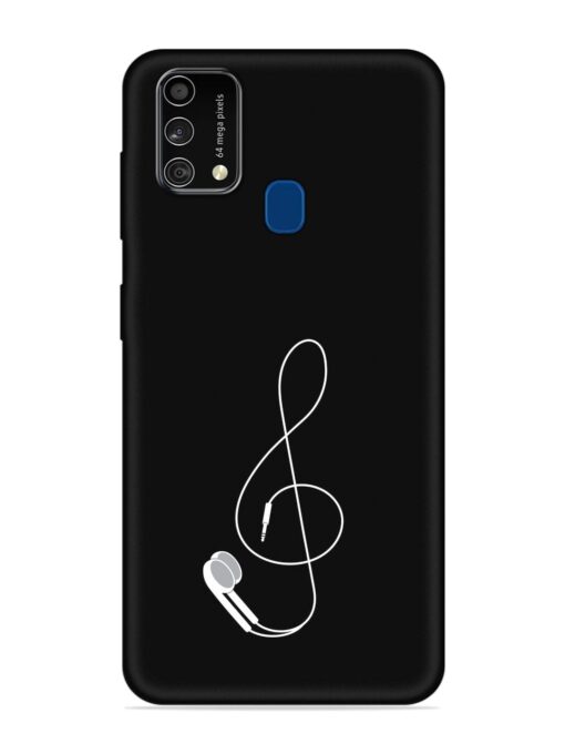 Music Earphone Vector Embossed Soft Silicone Case for Samsung Galaxy F41