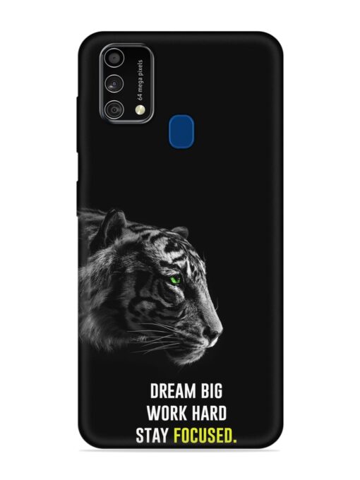 Dream Big Work Hard Embossed Soft Silicone Case for Samsung Galaxy F41 Zapvi