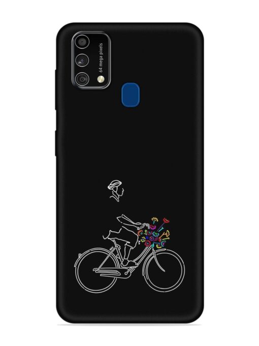 Minimalist Cycle Art Embossed Soft Silicone Case for Samsung Galaxy F41 Zapvi