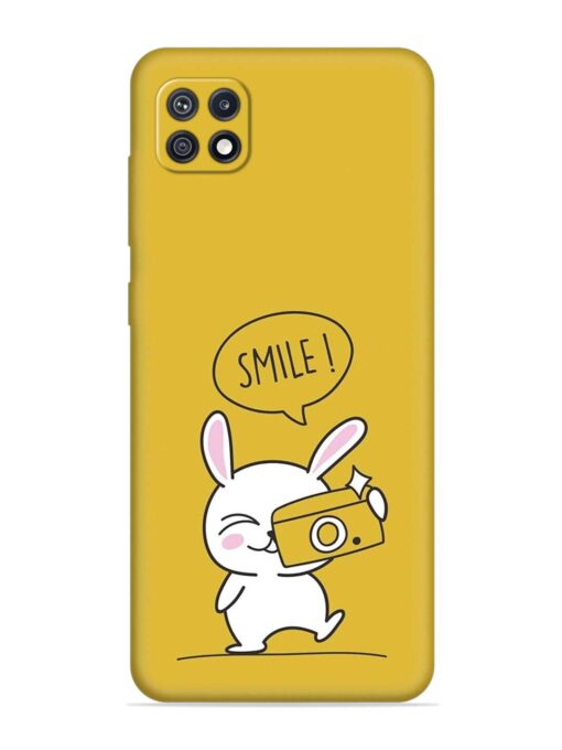 Hey Smile Please Embossed Soft Silicone Case for Samsung Galaxy F42 (5G)