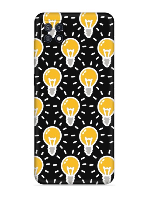 Light Bulb Seamless Embossed Soft Silicone Case for Samsung Galaxy F42 (5G) Zapvi