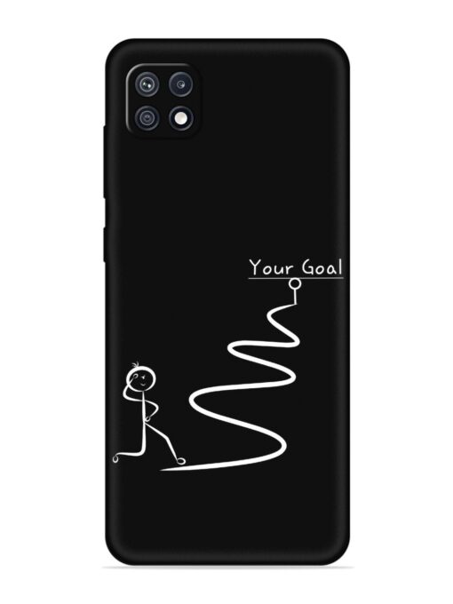 Your Goal Embossed Soft Silicone Case for Samsung Galaxy F42 (5G)