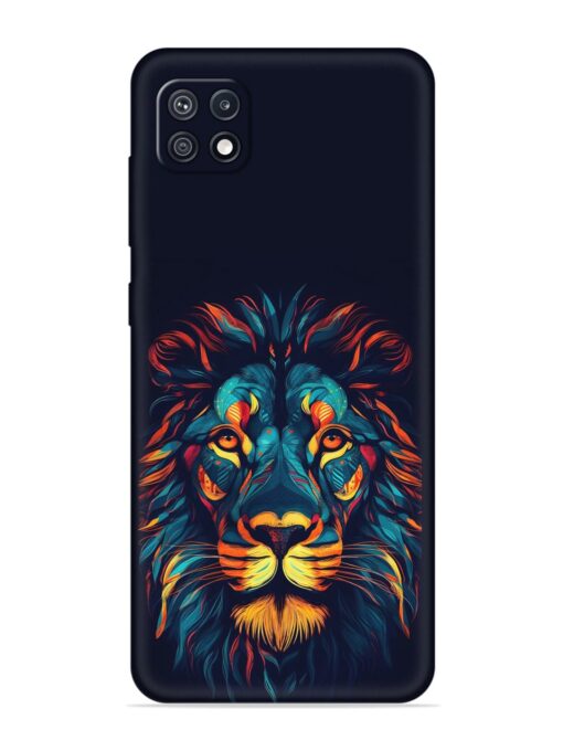 Colorful Lion Embossed Soft Silicone Case for Samsung Galaxy F42 (5G)