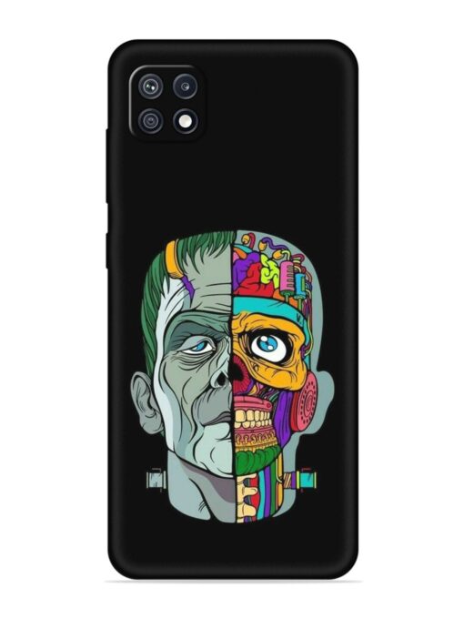 Men Vs Skull Embossed Soft Silicone Case for Samsung Galaxy F42 (5G) Zapvi