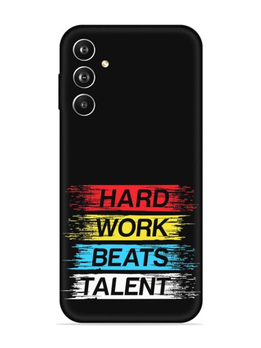 Hard Work Beats Embossed Soft Silicone Case for Samsung Galaxy F54 (5G) Zapvi