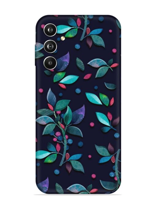 Decorative Watercolor Flower Embossed Soft Silicone Case for Samsung Galaxy F54 (5G) Zapvi