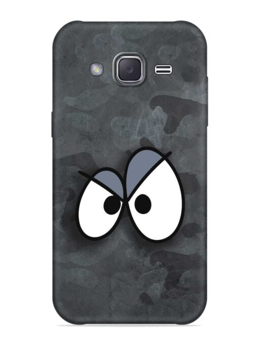 Big Eyes Night Mode Embossed Soft Silicone Case for Samsung Galaxy J2 (2016) Zapvi