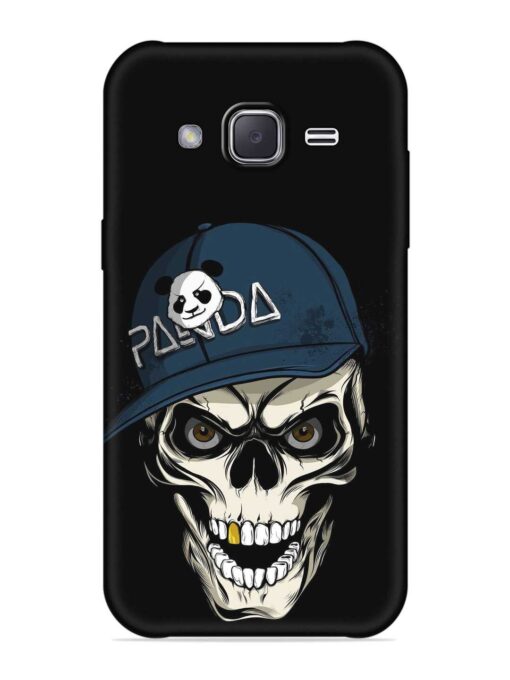 Panda Skull Embossed Soft Silicone Case for Samsung Galaxy J2 (2016)