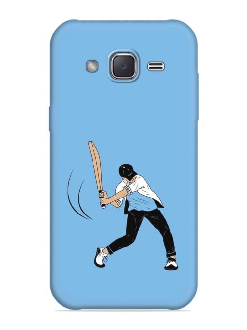 Cricket Gully Boy Embossed Soft Silicone Case for Samsung Galaxy J2 (2016)