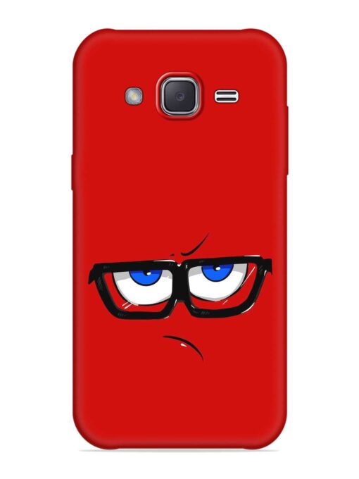 Rad Angry Face Embossed Soft Silicone Case for Samsung Galaxy J2 (2016)