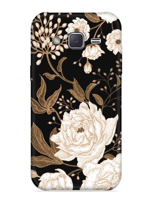 Peonies Roses Floral Embossed Soft Silicone Case for Samsung Galaxy J2 (2016) Zapvi