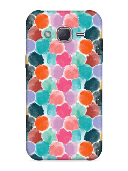 Colorful Seamless Pattern Embossed Soft Silicone Case for Samsung Galaxy J2 (2016)