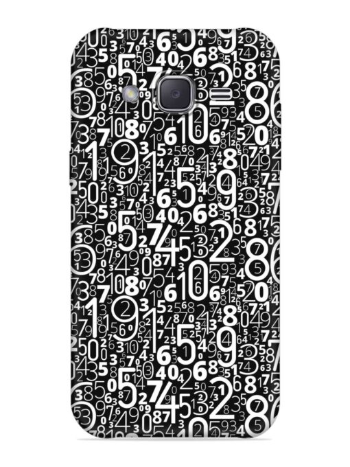 Many Numbers Different Embossed Soft Silicone Case for Samsung Galaxy J2 (2016)