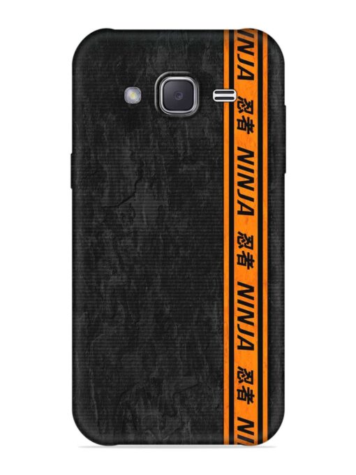 Ninja Srtips Embossed Soft Silicone Case for Samsung Galaxy J2 (2016) Zapvi