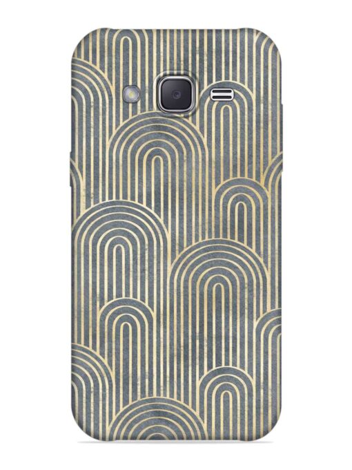 Art Deco Style Embossed Soft Silicone Case for Samsung Galaxy J2 (2016)