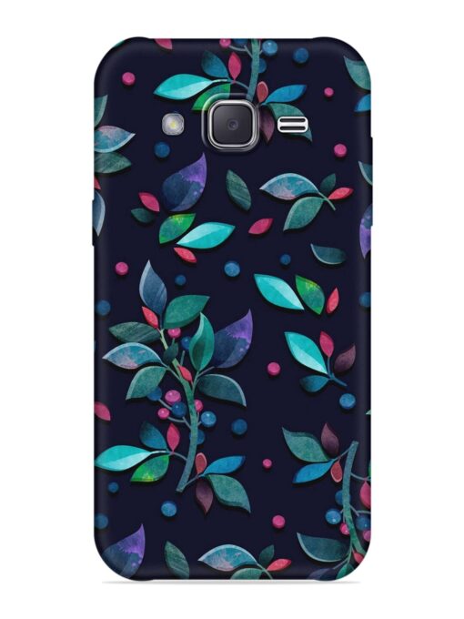 Decorative Watercolor Flower Embossed Soft Silicone Case for Samsung Galaxy J2 (2016) Zapvi