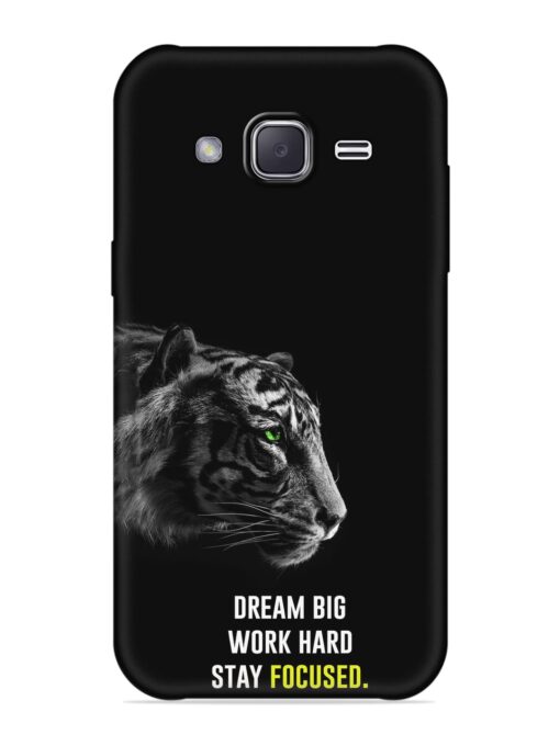 Dream Big Work Hard Embossed Soft Silicone Case for Samsung Galaxy J2 (2016) Zapvi