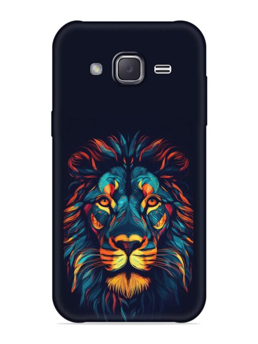 Colorful Lion Embossed Soft Silicone Case for Samsung Galaxy J2 (2016) Zapvi