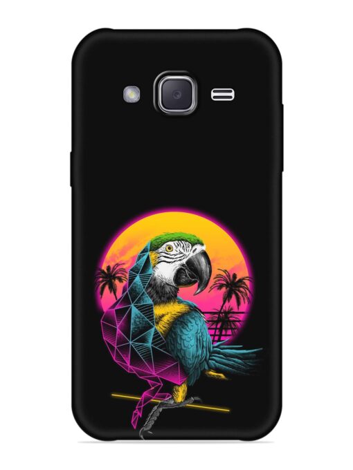 Rad Parrot Embossed Soft Silicone Case for Samsung Galaxy J2 (2016)