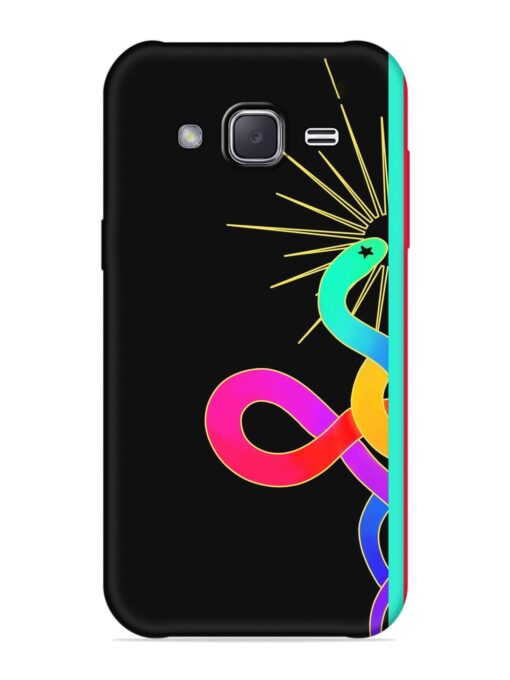 Art Geometric Abstraction Embossed Soft Silicone Case for Samsung Galaxy J2 (2016)