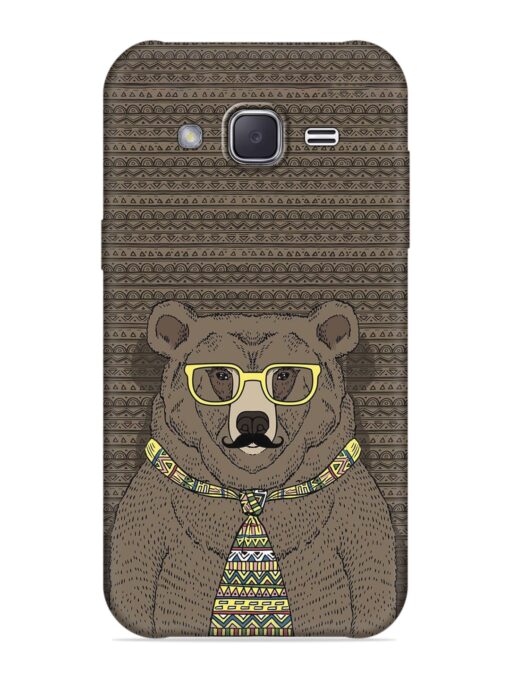 Grizzly Bear Embossed Soft Silicone Case for Samsung Galaxy J2 (2016) Zapvi