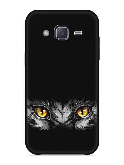 Scary Eye Embossed Soft Silicone Case for Samsung Galaxy J2 (2016) Zapvi