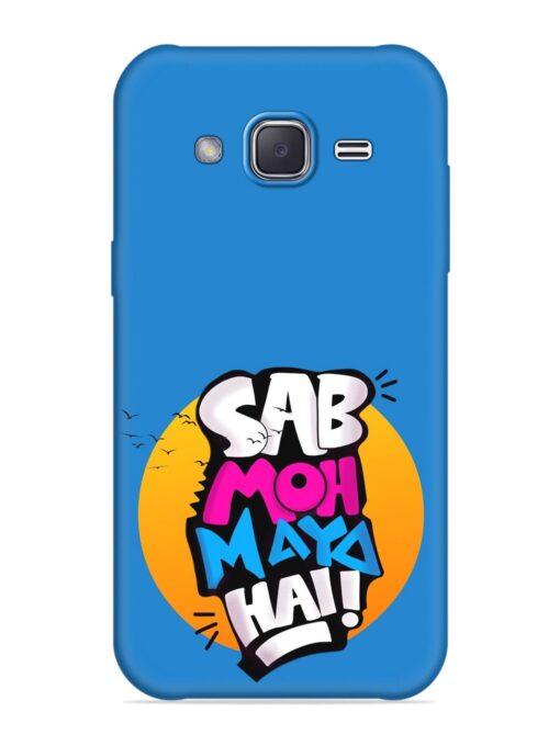 Sab Moh Moya Embossed Soft Silicone Case for Samsung Galaxy J2 (2016) Zapvi