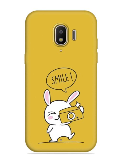 Hey Smile Please Embossed Soft Silicone Case for Samsung Galaxy J2 (2018) Zapvi