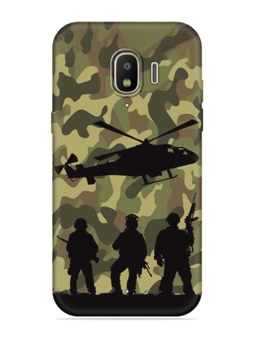 Army Heros Embossed Soft Silicone Case for Samsung Galaxy J2 (2018) Zapvi